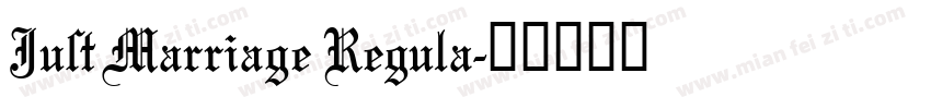 Just Marriage Regula字体转换